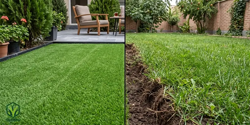 تفاوت چمن طبیعی و مصنوعی
